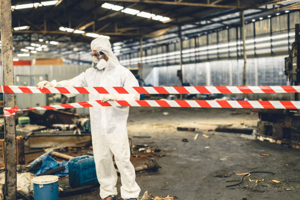 Professional Biohazard technician working in Lincoln Park, PA